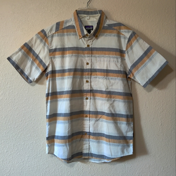 Patagonia Other - Patagonia Worn Wear Organic Cotton Button Down Stripes